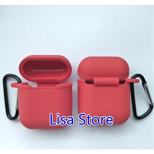 Free DHL 100pcs Thicker Silicone Bluetooth Wireless Earphone Case + Hook Protective Cover Skin Accessories For Apple AirPods