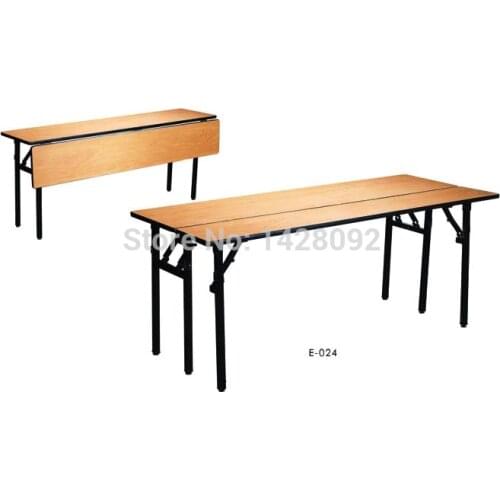 Folding conference table with front panel hotel semilar table with modesty