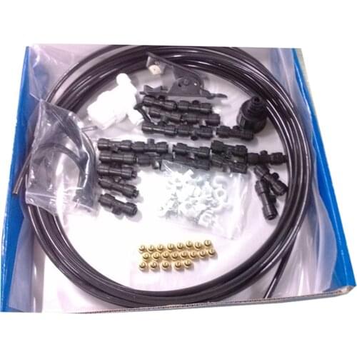 T047 Black Freeshipping DIY15m Low Pressure Outdoor Misting Cooling Kits for Camping