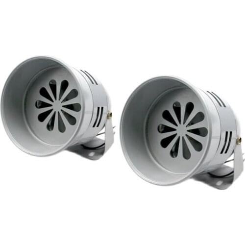 AC220V 130dB Gray MS-290 Mini Plastic Industrial Alarm Sound Motor Siren