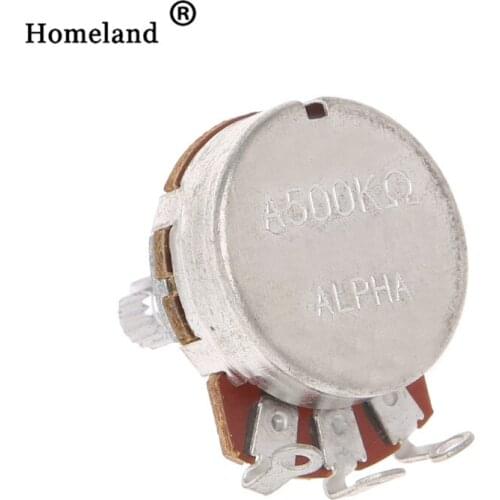 Guitar Potentiometers Accessories A500K OHM Audio POTS Potentiometer 24mm Base Replace for Electric Guitar dropshipping