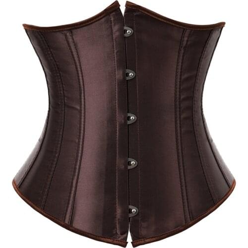 Disdcount Women Gothic Underbust Corset Waist Cincher Bustiers Workout Shape BODY Belt Sexy Lingerie Corsets Plus Size S-6XL