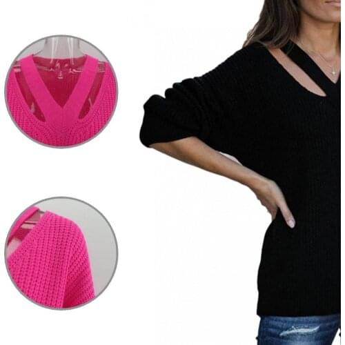 Tops Women Ladies Long Sleeve Solid Color Autumn Sweater 5 Colors Ladies Sweater Long Sleeve for Outdoor