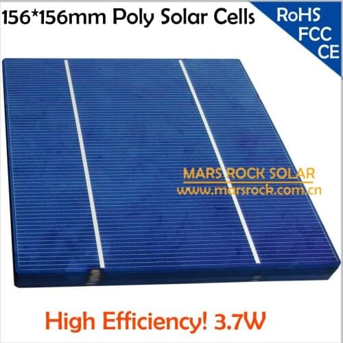 1000pcs/Lot Wholesale 4W Polycrystalline Solar Cells 6x6, 3 Busbar, Uniform Color, Ups, DHL, FedEX, EMS, TNTP Free Shipping