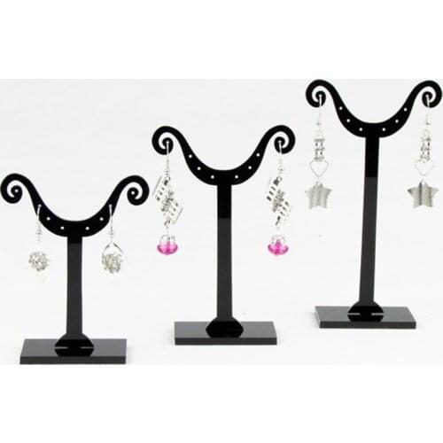 2 Set Black/Clear Acrylic Earring Display Earring Organizer Earring Display Jewelry Display Case Earring Hook Earring Holder