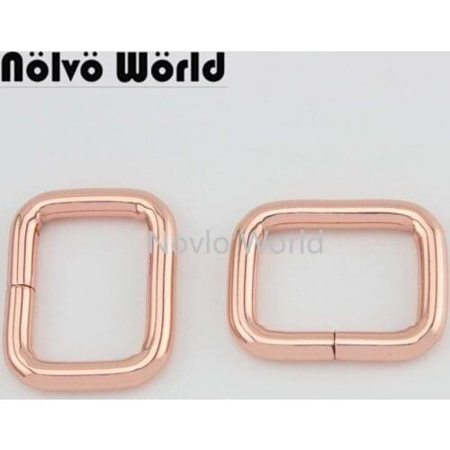 Nolvo World 5-20-100pcs 5 colors 27*19mm rectangle metal buckles webbing belt ribbon 1 inch buckle handbag strap adjusted