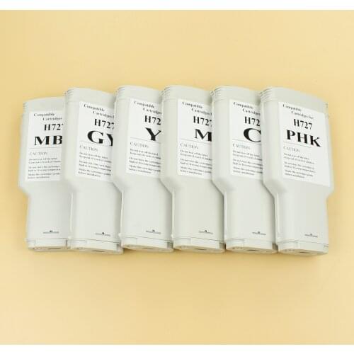 300ml/color Empty For HP 727 compatible ink Cartridge with chip For HP Designjet T920 T930 T1500 T1530 T2500 T2530 printer