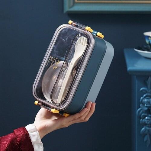 304 Stainless Steel Lunch Box Bento Box For School Kids Office Worker 2layers Microwae Heating Lunch Container Food Storage Box