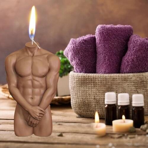 3D Candle Mould Women Men Nude Body Clay Mold Cake Fondant Silicone Mould