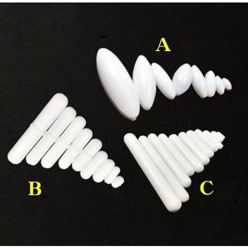 5PCS Magnetic Stirrer Bar Mixed Size PTFE Magnetic Stirrer Mixer Stir Bars