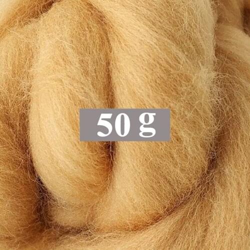 50g Merino Wool Roving for Needle Felting Kit, 100% Pure Felting Wool, Soft, Delicate, Can Touch the Skin (Color 17)