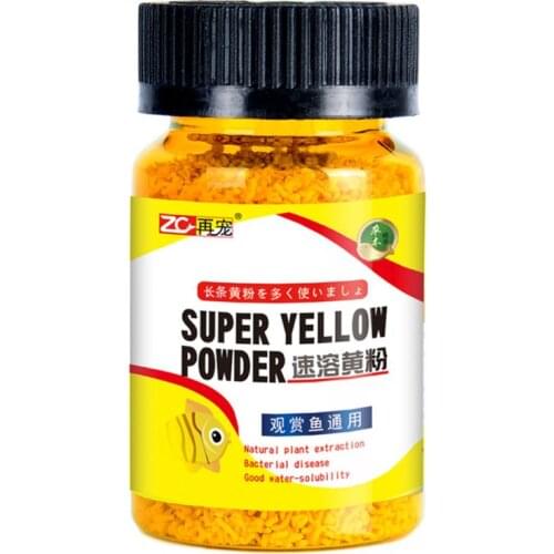 Aquarium Fish Tank Instant Yellow Powder For Ornamental Fish Prevent Infection