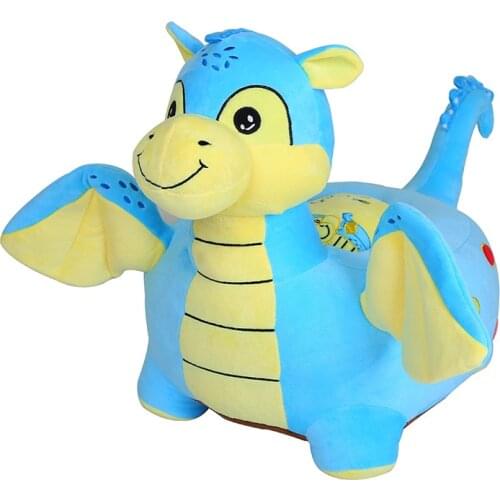 Dorimytrader 43cm X 43cm Baby Gift Stuffed Soft Plush Cartoon Little Dragon Child Sofa Kids Toy 2 Colors Free Shipping DY60880
