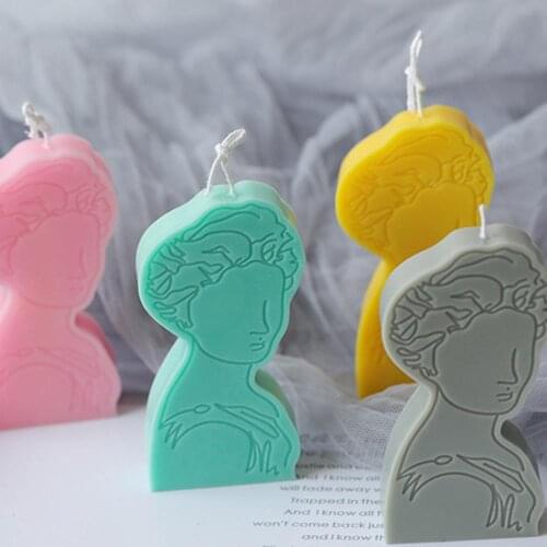 Portrait Molds Form for Candles Character Aromatherapy Candle Soap Making Mould Resin Silicone Epoxy Mold Crystal Gypsum DIY