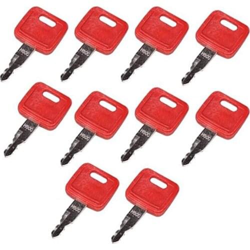 10PCS Keys H800 for Hitachi John Deere Excavator Case Dozer Fiat New Holland