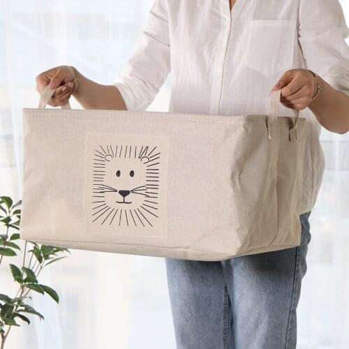 LARGE Capacity Cube Laundry Storage Containers Organizer Basket Bins Box For Home Bedroom Kids Toy Shelves Closet Cabinet Handle