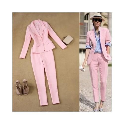 Женские брючные костюмы с пиджаком Longqibao China At AliExpress