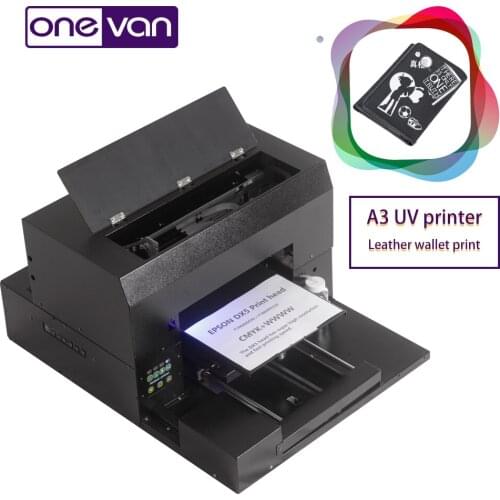 Multifunctional large format inkjet printer A3 size high resolution for flat and cylindrical object colorful pattern printing