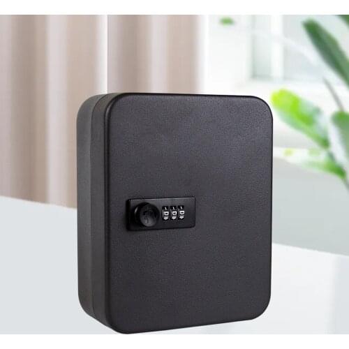 Wall Mounted Iron Password Key Box Digital Code Lock Put 20pcs Keys Storage Box Key Management Case for Intermediaries