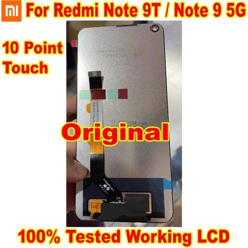 Original Best Redmi Note 9 5G LCD Display Touch Screen Digitizer Assembly Sensor For Xiaomi Redmi Note 9T J22 Mobile Pantalla