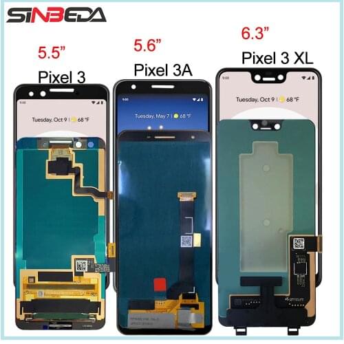 Original LCD For Google Pixel 3 LCD Display Touch Screen Digitizer Assembly For Google Pixel 3A G020A G020E G020B Pixel 3AXL