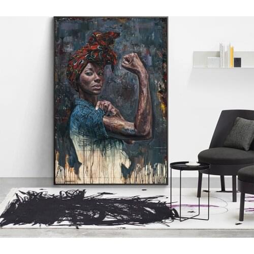 Lack White African Nude Woman Canvas Painting Abstract Posters and Prints Cuadros Wall Pictures for Living Room Home Decoration