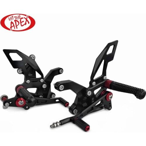 Full Set CNC Lightweight Aluminum Motorcycle Rear sets Footpegs For Kawasaki Z900 2017 2018 Footrests Rearsets