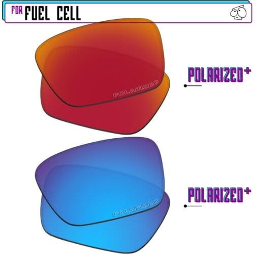 EZReplace Polarized Replacement Lenses for - Oakley Fuel Cell Sunglasses - BlueP Plus-RedP Plus