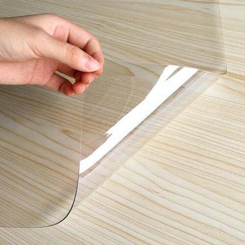 Transparent matte pvc soft glass tablecloth waterproof and oil-proof tea table mat crystal soft board white table cloth