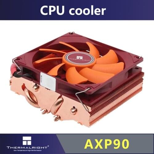 Thermalright AXP90 CPU radiator 47mm thin 4 heat pipe desktop computer push-down radiator, suitable for Intel 1155 1156 AMD AM4