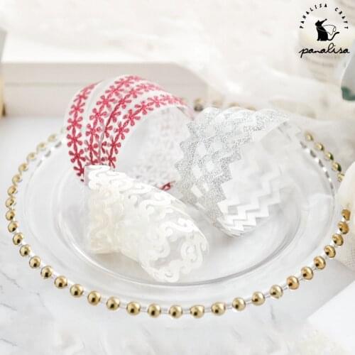 Panalisacraft Multicolor glitter paper border line sticker Self Adhesive Stickers for Scrapbooking Paper Card Making Crafts DIY