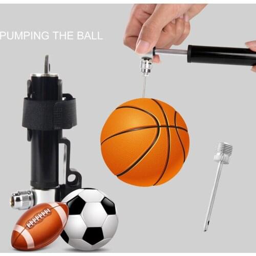 Hand Mini Bicycle Pump Needle and Frame Mount Tire Air Inflator Portable Bikes Pump Balloon Inflatable Boat Swim Ring