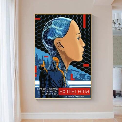 SP064 Silk Cloth Wall Poster EX MACHINA Alicia Vikander Robot Movie Art Home Decoration Gift