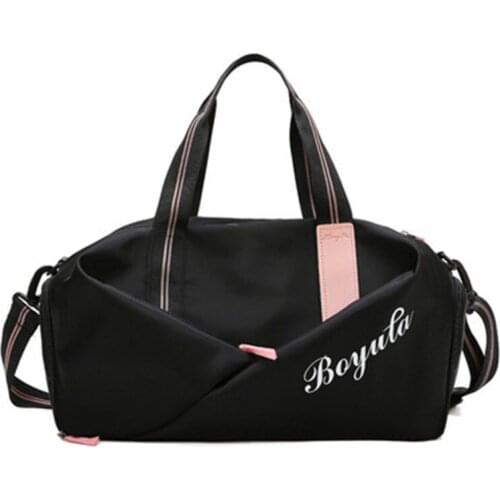 Sports gym handbag women dry and wet separation shoe position training yoga bag large capacity short journey travel bag tote bag