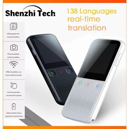 2021 Smart Voice Translator 137 Multi Languages in Real Time Online Instant Off Line Translation AI Learning Conversion T10 PRO