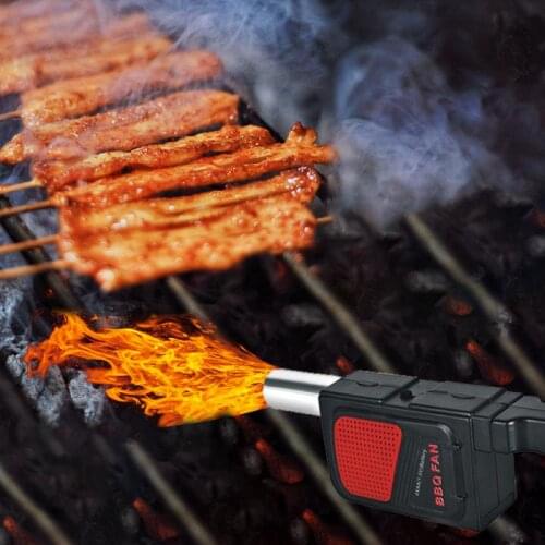 Blower Ventilator Handheld Electricity BBQ Fan Portable Cooking Fan For Outdoor BBQ Picnic Air Blower Cooking Stove Accessories