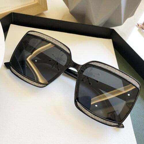 Polarized Sunglasses Women 2020 Luxury Brand Fashion Square Crystal Driving Sun Glasses woman Oculos De Sol Feminino UV400