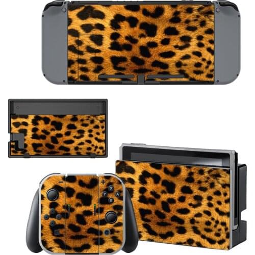 1 Styles Leopard Prin Style Vinyl Decal Skin Sticker For Nintendo Switch NS NX Console Protector Game Accessoriy NintendoSwitch