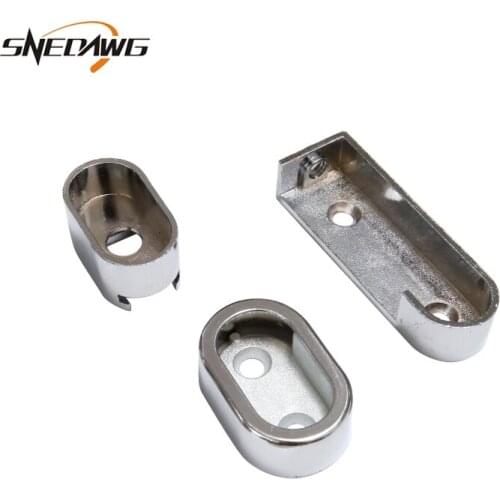2pcs 16mm Pipe Flange Bracket Zinc Alloy Flange Bracket Socket Fit 16mm Tube Wall Mount Cloth Rack Pipe Bracket