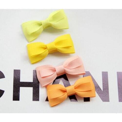 2 "solid grosgrain ribbon bow, children hairpin headdress 50pcs/lot