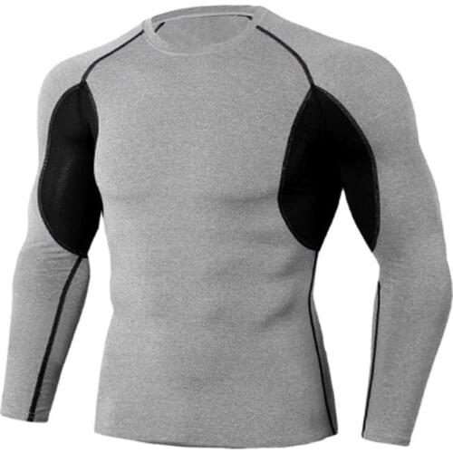 2020 Compression Shirt Men Fitness Long Sleeves Running Gym T Shirt Football Jersey boxing Sportswear Спортивная форма