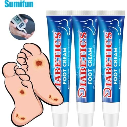 3pcs Sumifun Diabetic Cream for Foot Care Herbal Ointment Relieve Toe Fungus Anti Fungal Infection Eczema Urticaria Beriberi Oil
