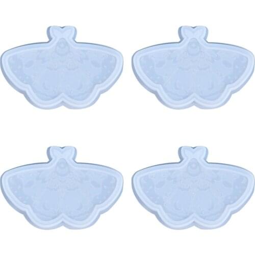 4Pcs Butterfly Coaster Coaster Silicone Resin Molds Beautiful Butterfly Shape for Resin Casting DIY Cup Mats Mold