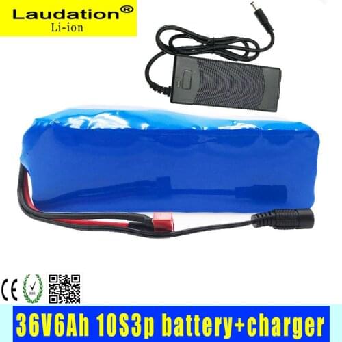 Laudation High Power 36V 10S 3P 18650 Battery Pack is Suitable for 350w Motorcycle, Electric Car, Scooter (Including Charger)