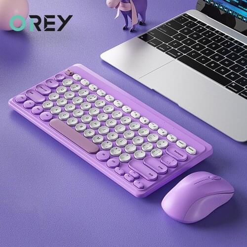 2.4G Wireless Keyboard USB 79 Keycaps Mute Gaming Keyboard Wireless For PC Gamer Computer Laptop Mac Office Work Mini Keyboards