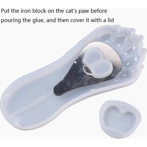 Shiny Bottle Opener Epoxy Resin Mold Keychain Pendant DIY Crafts Silicone Mould T84A