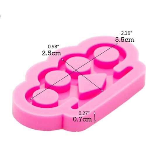Key Chain Epoxy Resin Mold Handmade Brass Knuckles Shape Keychain Silicone Mould Dropshipping