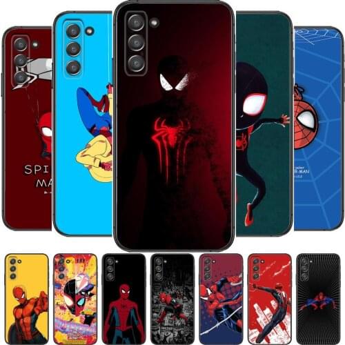Marvel Iron Spider man Phone cover hull For SamSung Galaxy S8 S9 S10E S20 S21 S5 S30 Plus S20 fe 5G Lite Ultra black soft case