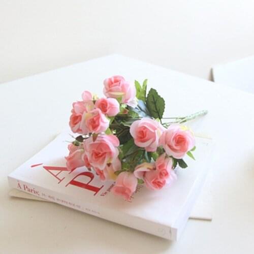 Parties Rose Flowers Party Rose Silk Wedding Artificial Bouquet Decoration