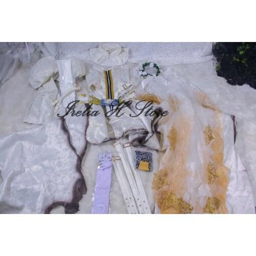 FATE/EXTRA CCC Saber Nero Fate/Grand Order Cosplay FGO Nero stage 2 Bride Cosplay Costume Luxe dresses summer dress customized